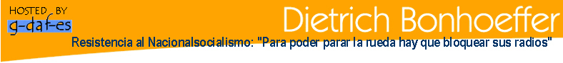 Bonhoeffer - Resistencia al Nacionalsocialismo